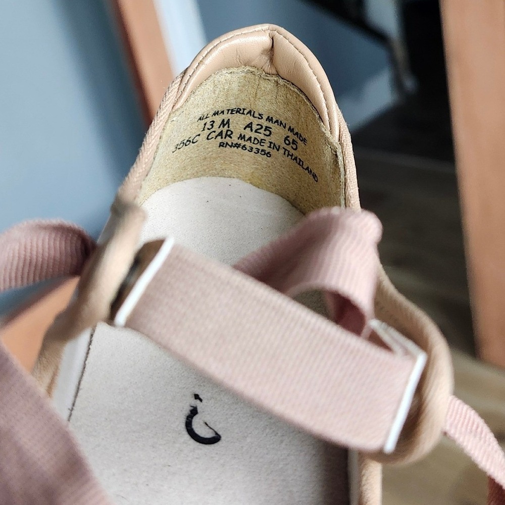 Capezio Mary Jane Tap Shoes Caramel Tan Tele‎ Tone Taps 3800 Kids Size 13M - Picture 11 of 12
